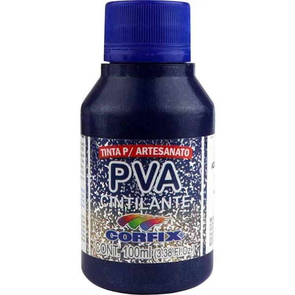 Imagem de Tinta Pva Cintilante Corfix 327 Azul Marinho 100Ml