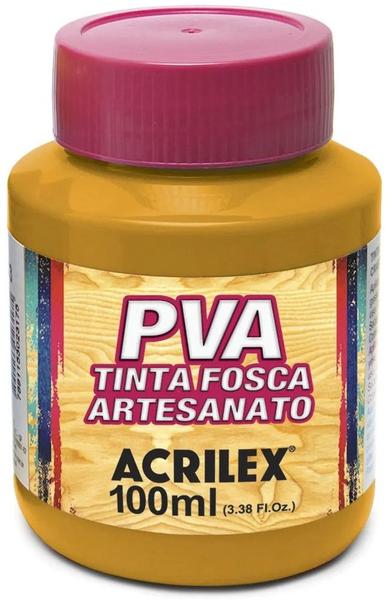 Imagem de Tinta PVA Fosca 100ml Ref 564 Amarelo Ocre Acrilex