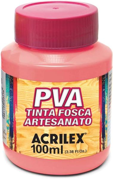 Imagem de Tinta PVA Fosca 100ml Ref 567 Rosa Cha Acrilex