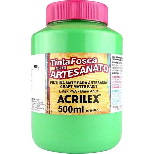 Imagem de Tinta Pva Fosca Artesanato 500ml Acrilex 510 Verde Folha