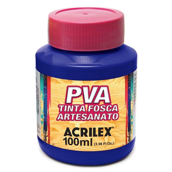 Imagem de Tinta Pva Fosca Cores Escuras para Artesanato 100ml - Acrilex