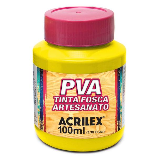 Imagem de Tinta Pva Fosca para Arte e Artesanato Acrilex 100ml - Cores Diversas