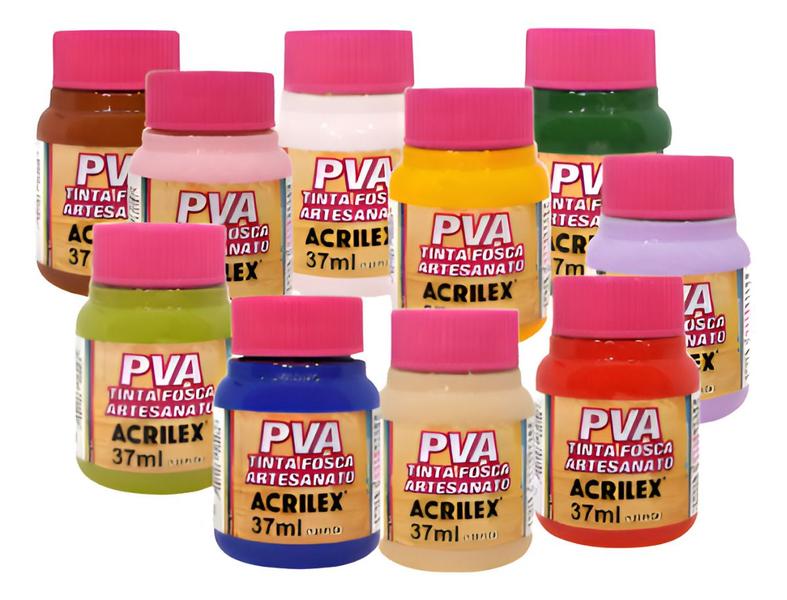 Imagem de Tinta Pva Fosca Para Artesanato 37ml Acrilex - Rosa