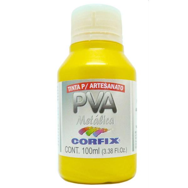 Imagem de Tinta Pva Metalica Corfix 395 Amarelo 100Ml