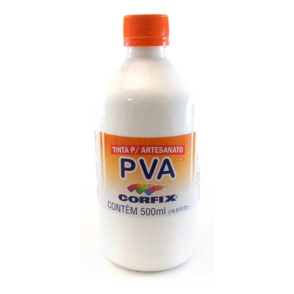 Imagem de Tinta Pva Para Artesanato Branco 500ml Corfix 301