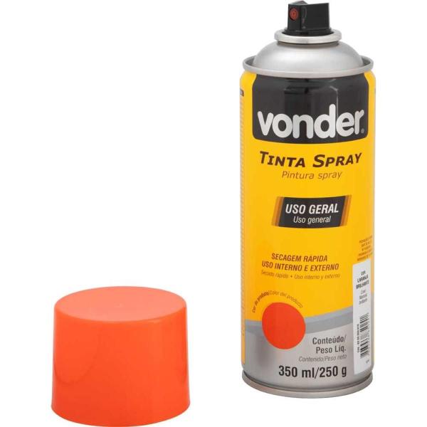 Imagem de Tinta Spray Acrílica Laranja 350ML/250G Vonder