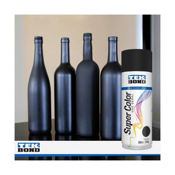 Imagem de TINTA SPRAY ALTA TEMPERATURA 600ºC SUPERCOLOR TEKBOND 350ML