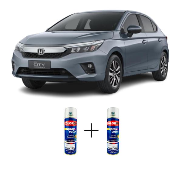 Tinta Spray Automotiva Cinza Grafeno Honda 300ml + Spray Verniz 300ml - Sherwin Williams Imagem de Tinta Spray Automotiva Cinza Grafeno Honda 300ml + Spray Verniz 300ml