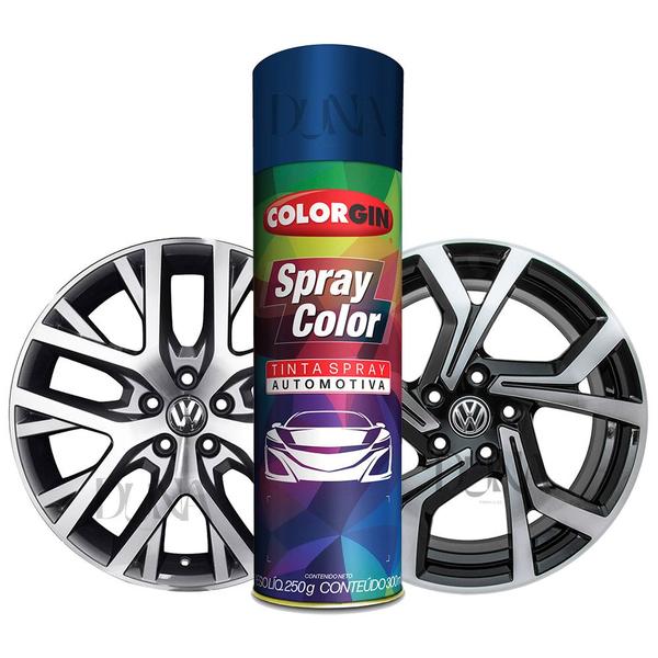 Imagem de Tinta Spray Automotiva Para Rodas Colorgin 300ml