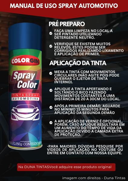 Imagem de Tinta Spray Automotivo Azul Astral Fiat 552 300ml