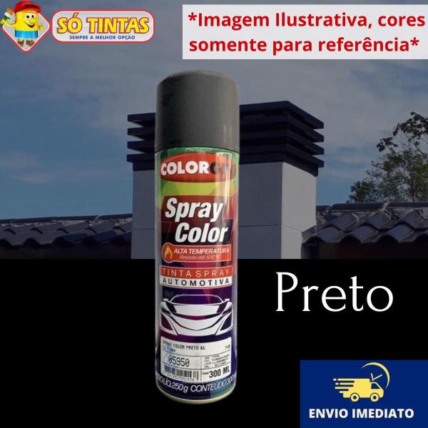 Imagem de Tinta Spray Escapamento Colorgin Alta Temperatura 500 Proteção Extrema 300ml