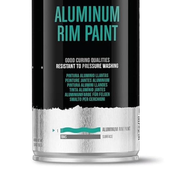 Imagem de Tinta Spray Para Aros E Rodas Aluminum Rims 400Ml Pro Mtn