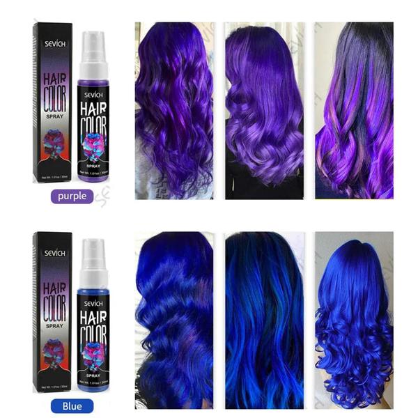 Imagem de tinta spray para cabelos roxa