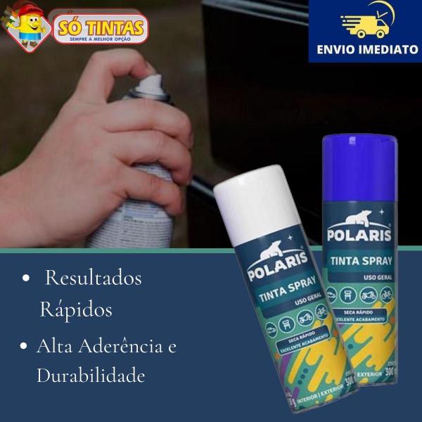 Imagem de Tinta Spray Polaris 300ml Sintético Rápida Secagem Uso Geral