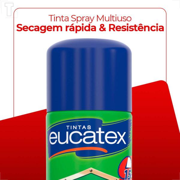 Imagem de Tinta spray premium multi uso eucatex branco brilhante 400ml