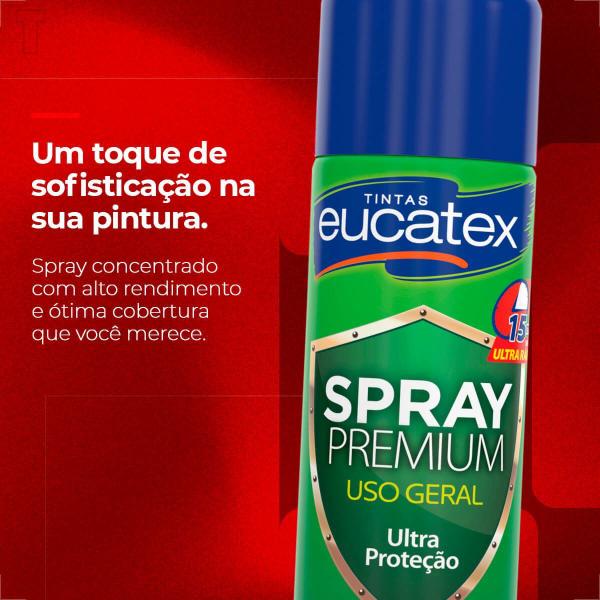 Imagem de Tinta spray premium multi uso eucatex branco brilhante 400ml