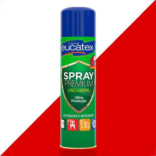 Imagem de Tinta spray premium multi uso eucatex vermelho 400ml