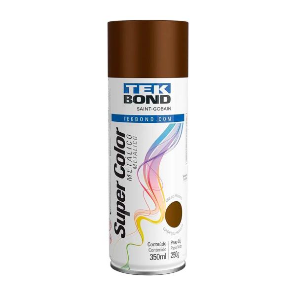 Imagem de Tinta Spray Uso Geral 350Ml Bronze Metálico Tekbond Bronze