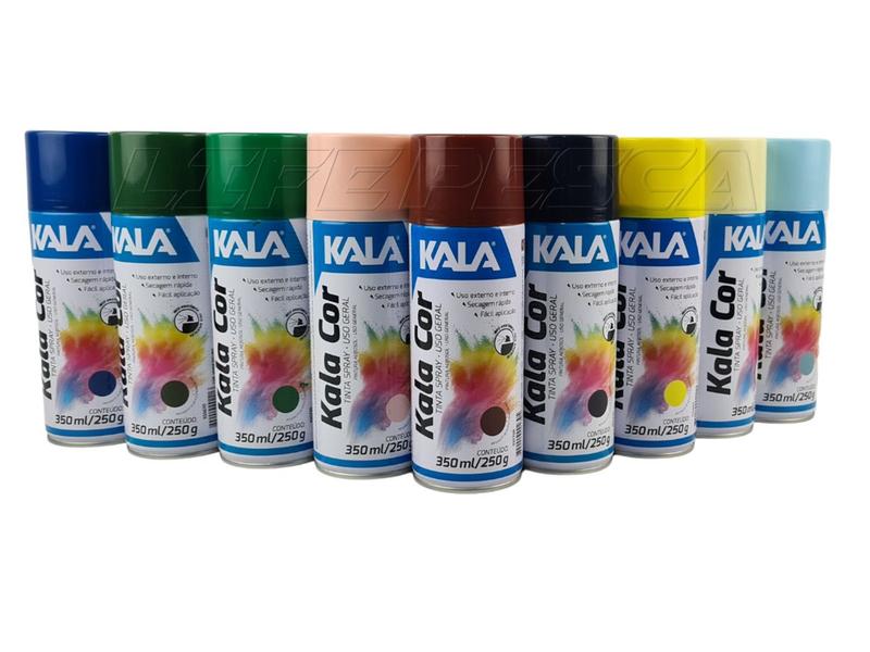 Imagem de Tinta Spray Uso Geral Kala (350ml) Diversas Cores