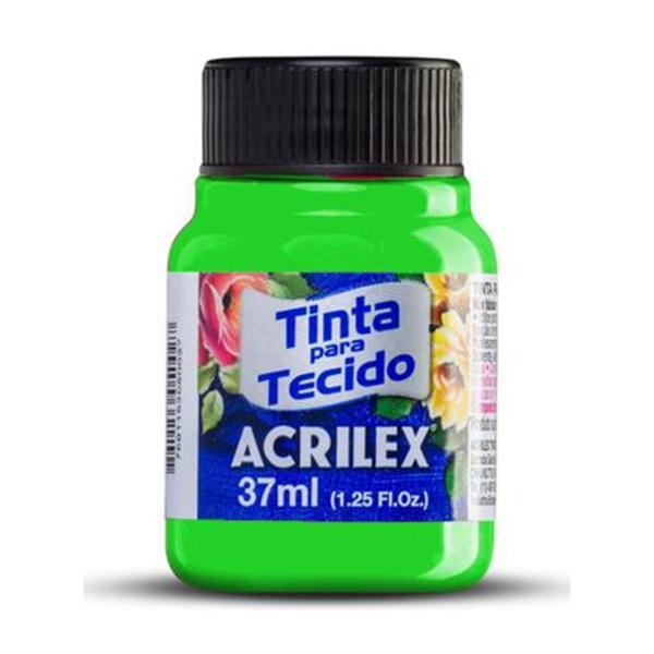 Imagem de Tinta Tecido Acrilex 37ml Verde Fluorescente tie dye Artes