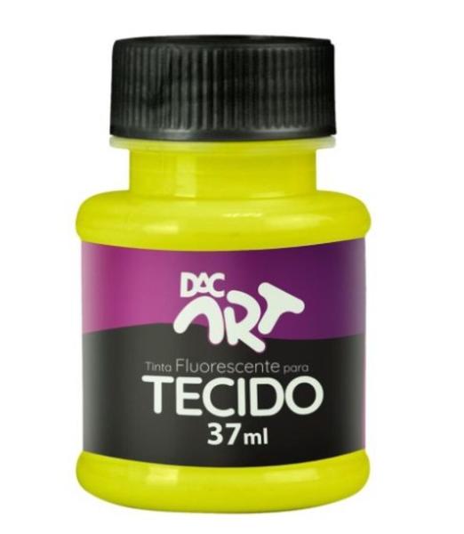 Imagem de Tinta Tecido Fluor. 37ml Amarelo Limão DAC