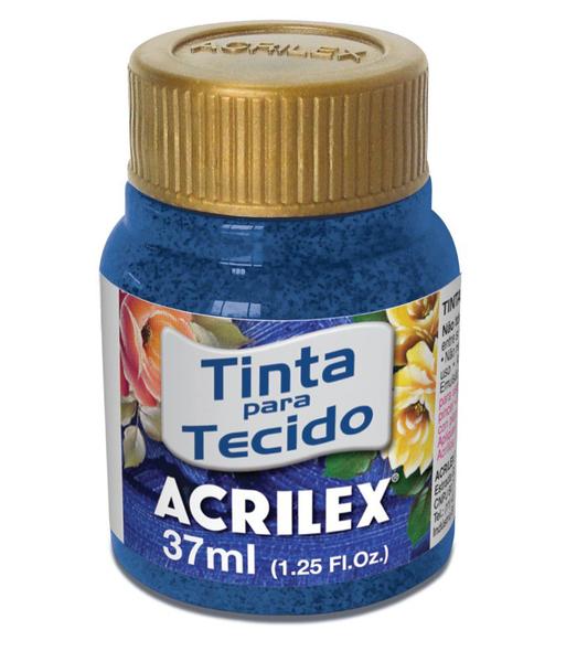 Imagem de Tinta Tecido Glitter 211 37ML Azul Turquesa Acrilex