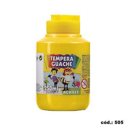 Imagem de Tinta Tempera Guache 250mL Amarelo Ouro Acrilex