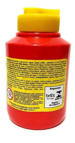 Imagem de Tinta TEMPERA GUACHE - 250ml - VERMELHO FOGO - 02025507