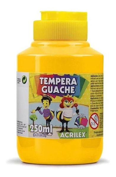 Imagem de Tinta Tempera Guache Amarelo Ouro 505 Pote 250ml - Acrilex