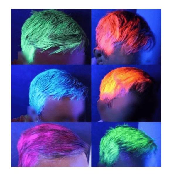 Imagem de Tinta Temporária para Cabelo Branco Fluorescente - 135ml