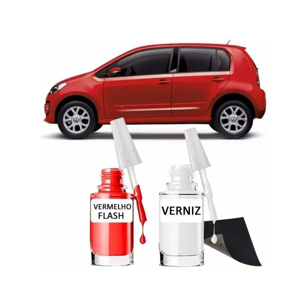 Imagem de Tinta Tira Risco Retoque Automotivo Vermelho Flash Vermelho