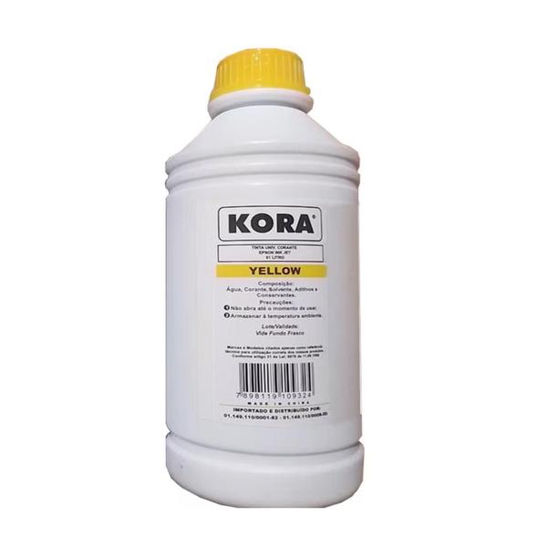 Imagem de Tinta universal Kora para Impressora EP bulk ink Corante 1 Litro Yellow