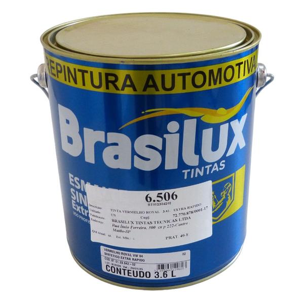 Imagem de Tinta Vermelha Brasilux Royal 3.6L Extra Rápido