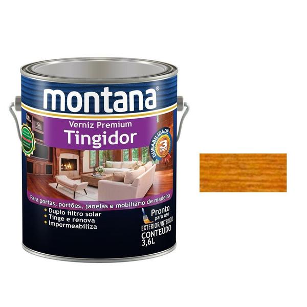 Tinta Verniz Castanho Madeira Brilhante Montana 3,6 Litros Imagem de Tinta Verniz Castanho Madeira Brilhante Montana 3,6 Litros