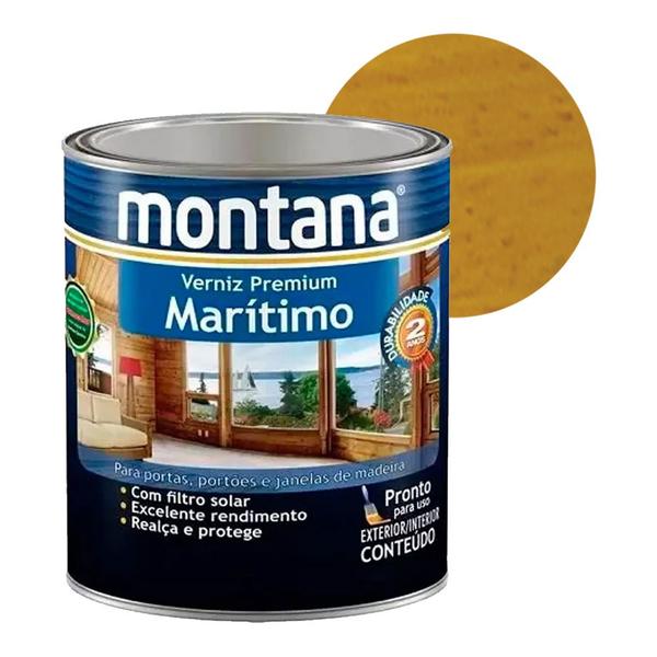 Imagem de Tinta Verniz Maritimo Natural Para Madeira Montana 900ml