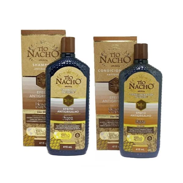 Imagem de Tio Nacho Efeito Antigrisalho Kit Shampoo&condicionador415ml