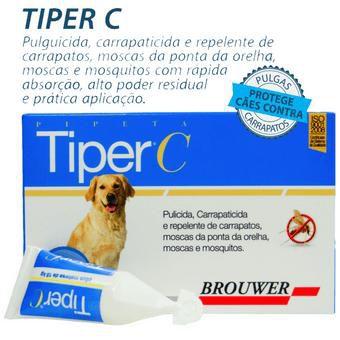 Imagem de Tiper C Antipulgas e Carrapatos cães maiores de 15Kg - Brouwer