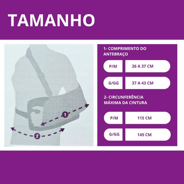 Imagem de Tipoia com Almofada Coxim de Abdução Bilateral para Pós-Operatório de Ombro - Hidrolight