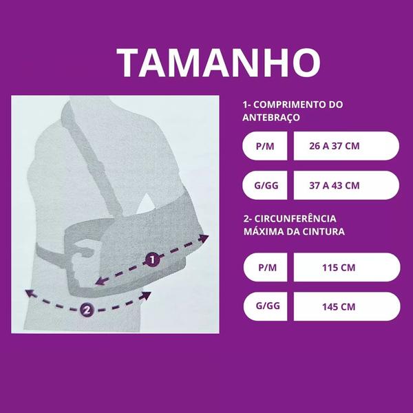 Imagem de Tipoia Funcional Com Coxim Abdução Braço Hidrolight Tamanhos