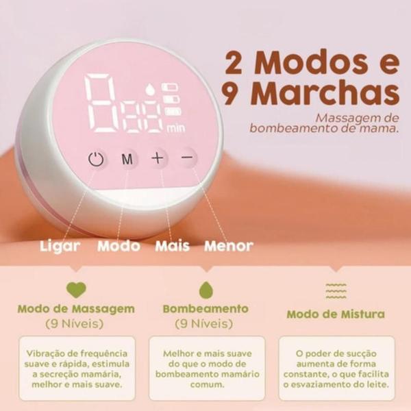 Imagem de Tira Leite Elétrico Digital Bomba Materno 180Ml Sucção