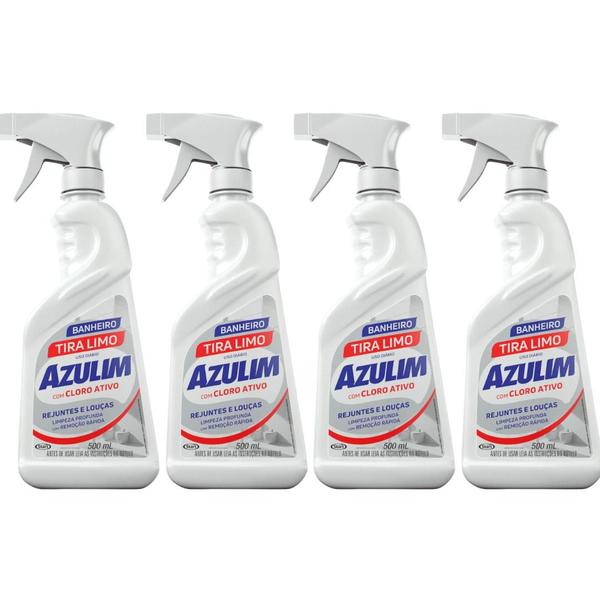 Tira Limo AZULIM SPRAY 500ML Limpa Banheiro Imagem de Tira Limo AZULIM SPRAY 500ML Limpa Banheiro