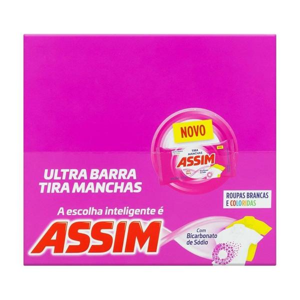 Imagem de Tira Manchas Assim Roupas Brancas e Coloridas Barra 80g - Embalagem com 12 Unidades