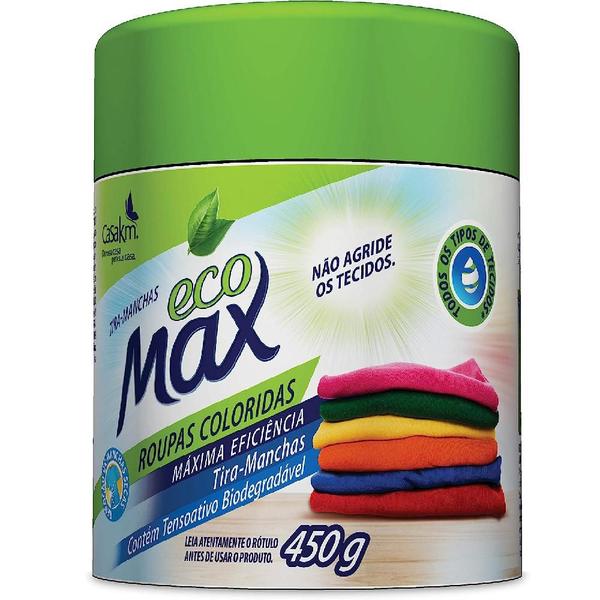 Imagem de Tira Manchas em Pó Roupas Coloridas 450g Eco Max CasaKm