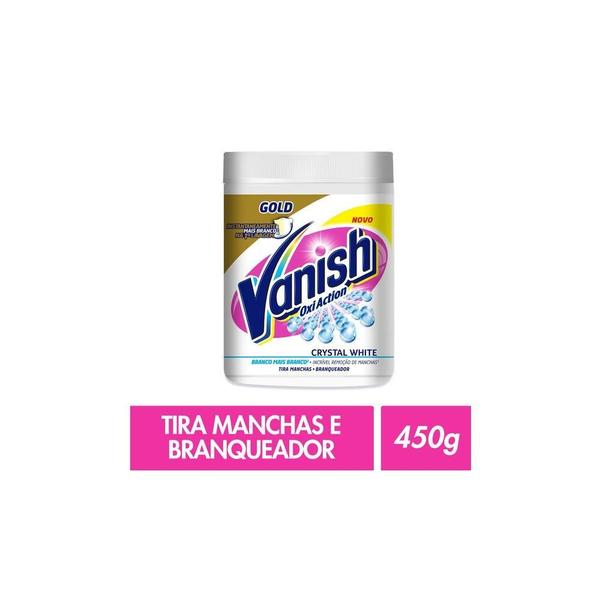 Imagem de Tira Manchas Em Pó Vanish 450G Branco Cristal - Kit 5