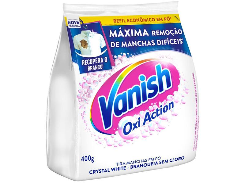Tira Manchas Vanish Crystal White Oxi Action em Pó - Refil 400g