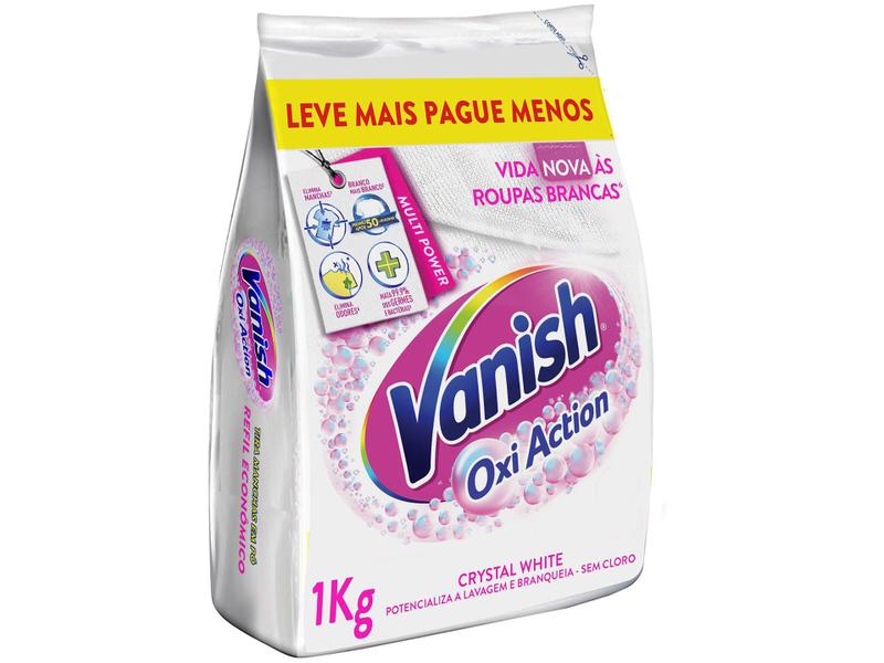 Tira Manchas Vanish Crystal White Oxi Action em Pó Tira Manchas Vanish Crystal White Oxi Action em Pó