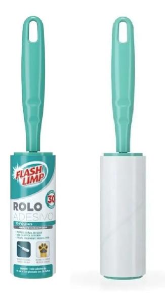 Imagem de Tira Pelo De Roupa Rolo Adesivo Kit Com 4 Flash Limp