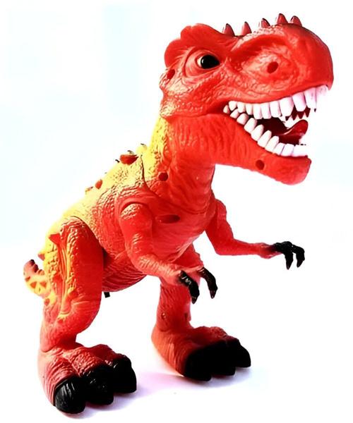 Imagem de Tiranossauro Rex Elétrico Luz LED Som Articulável Vermelho