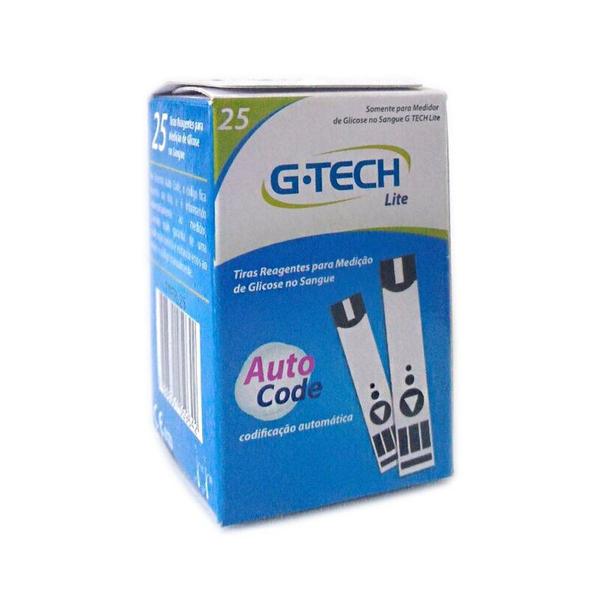 Imagem de Tiras de glicose g-tech lite com 25 unidades