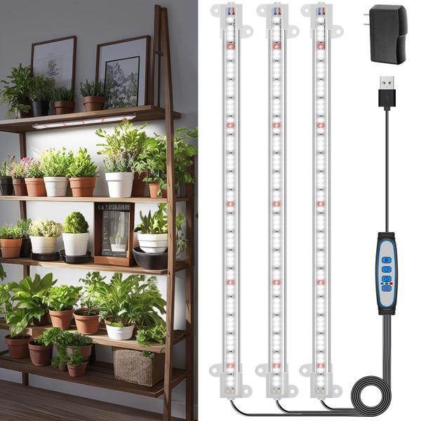 Imagem de Tiras de luz LED para cultivo de plantas Wiaxulay 6000K Full Spectrum